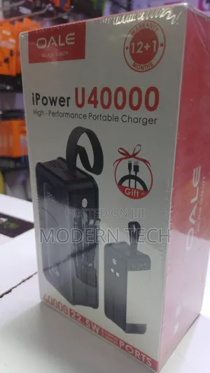 Oale 40,000mah 22.5w Fast Charging Power Bank