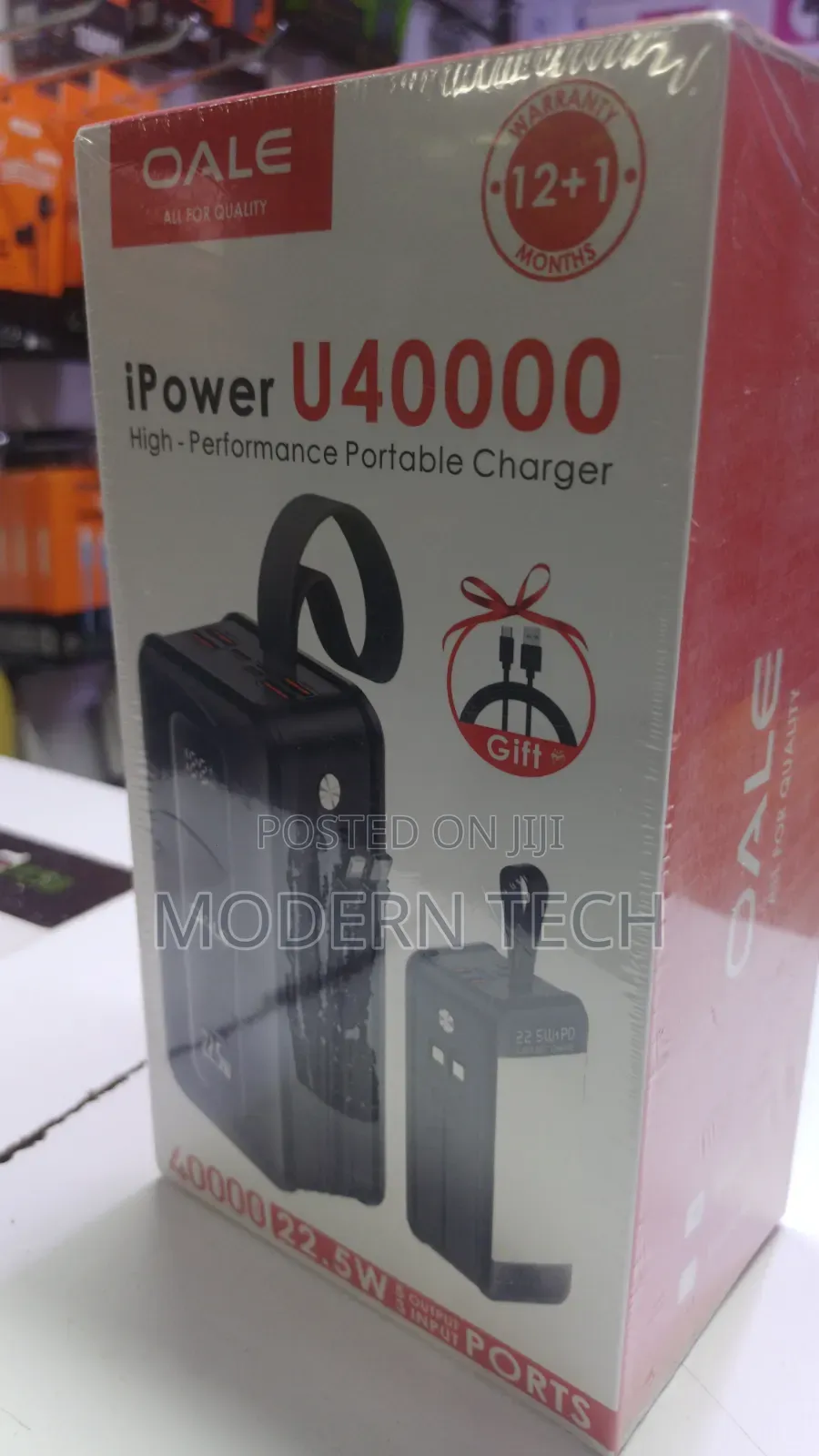 Oale 40,000mah 22.5w Fast Charging Power Bank
