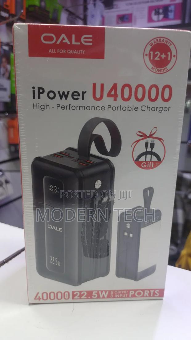 Oale 40,000mah High-Capacity 22.5w Fast Charge Power Bank - thumbnail 2