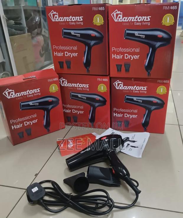 Ramtons Black Hair Dryer- Rm/465
