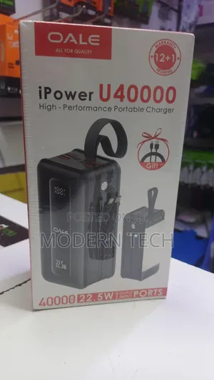 Oale 22.5w Quick Charge 40,000mah Power Bank