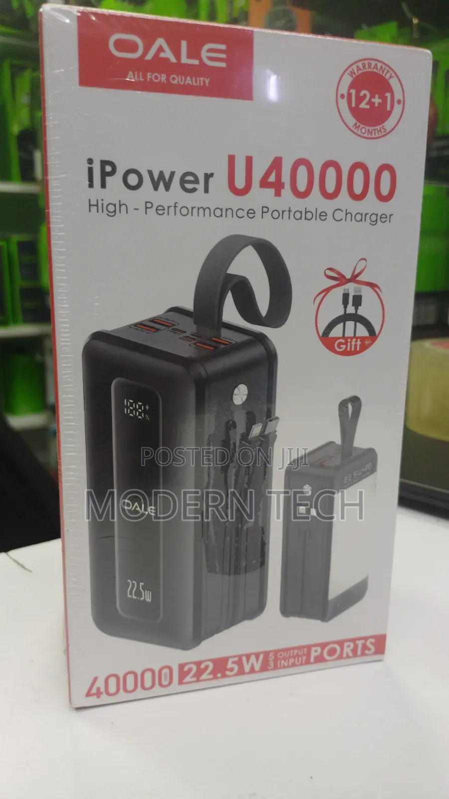 Oale 40,000mah Super Fast 22.5w Power Bank