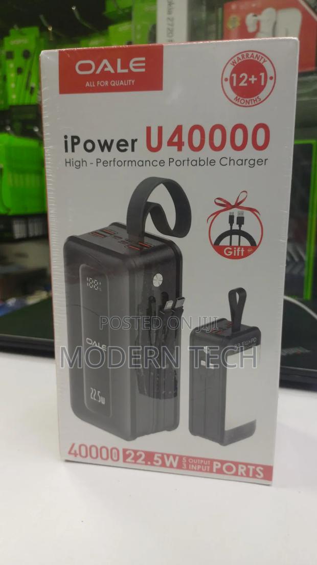 Oale 22.5w Fast Charge 40,000mah Portable Power Bank