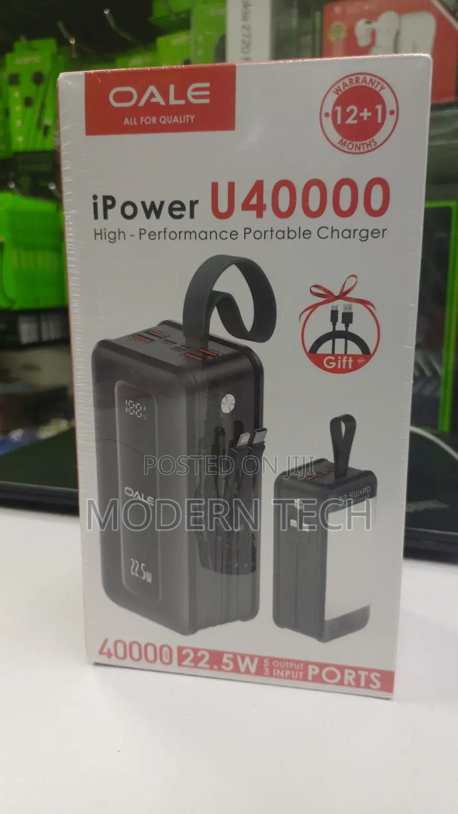 Oale 22.5w Fast Charge 40,000mah Portable Power Bank