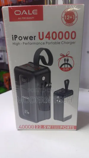 Oale 40,000mah 22.5w Power Bank