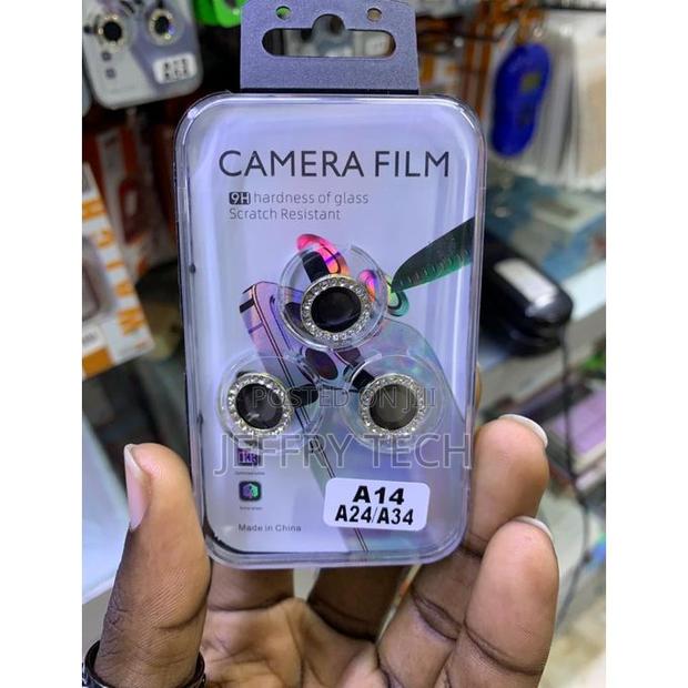 Screen Camera Lens Protectors for Samsung Galaxy A14, A24, and A34 .