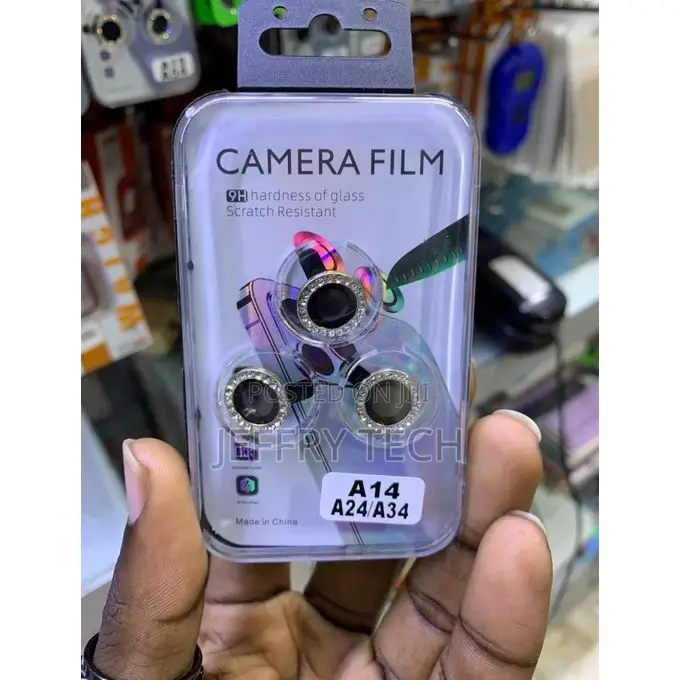 Screen Camera Lens Protectors for Samsung Galaxy A14, A24, and A34 .
