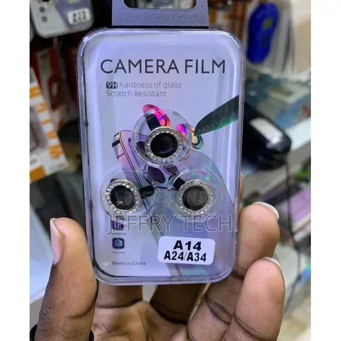 Screen Camera Lens Protectors for Samsung Galaxy A14, A24, and A34 .