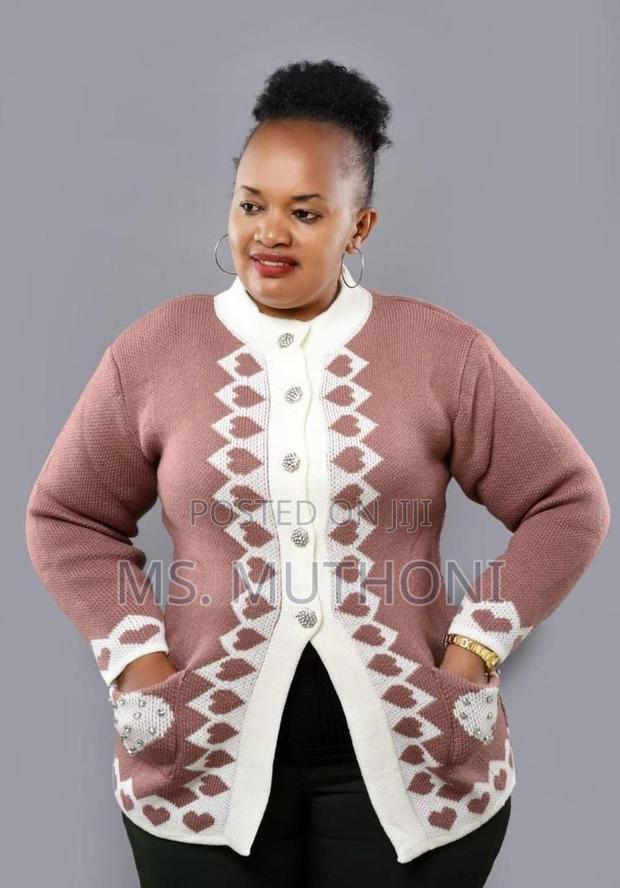 Free Size Turkish-Made Patterned Women's Sweater - thumbnail 3