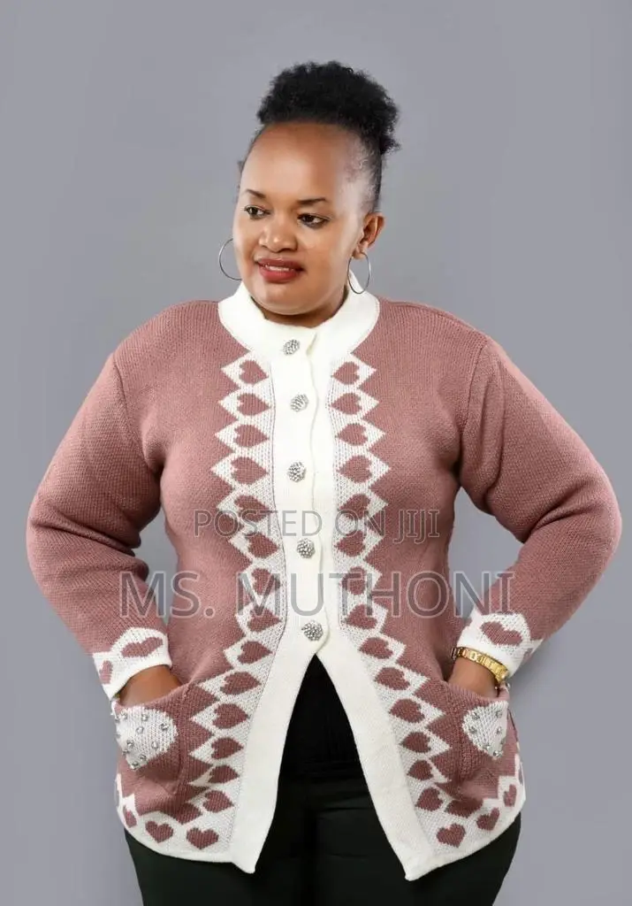 Free Size Turkish-Made Patterned Women's Sweater