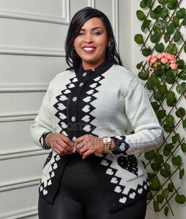 Free Size Turkish-Made Patterned Women's Sweater