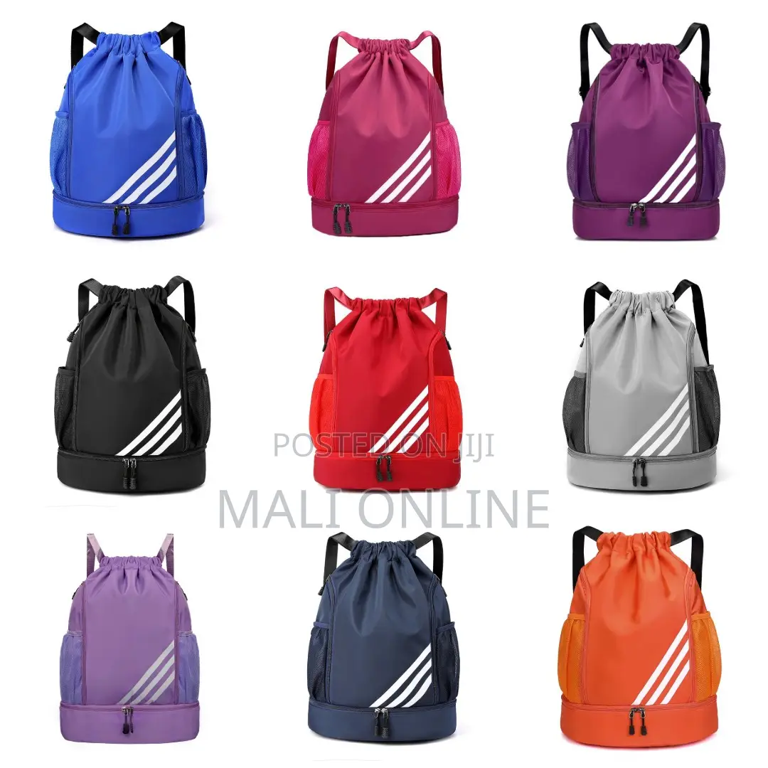 45cm 35-55l Sports Backpack Drawstring Gym Bag With Ball Compartment