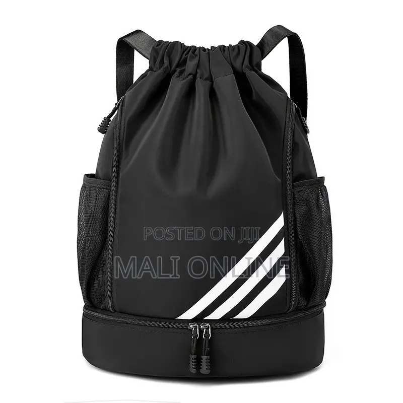 45cm 35-55l Sports Backpack Drawstring Gym Bag With Ball Compartment