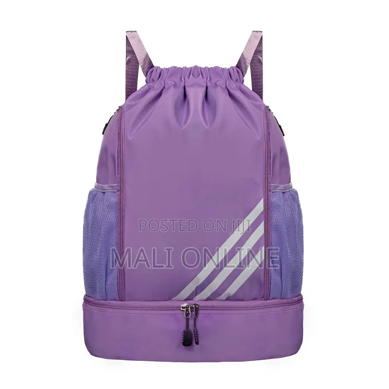 45cm 35-55l Sports Backpack Drawstring Gym Bag With Ball Compartment