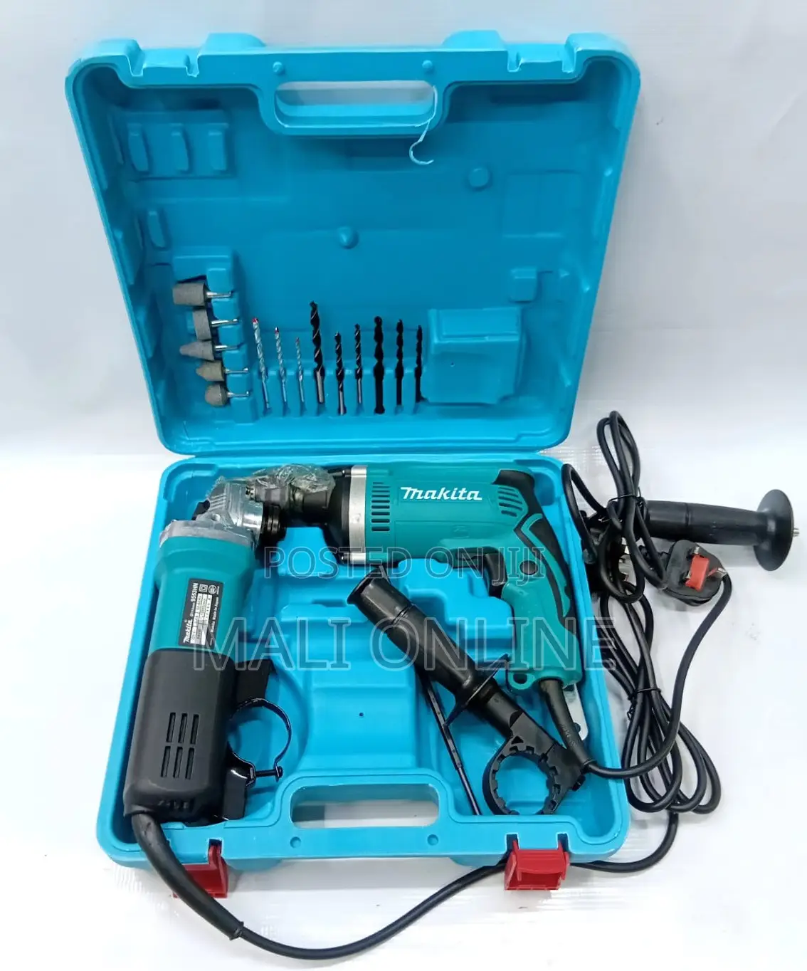 Makita Electric Drill Angle Grinder Kit 710w Impact Drill + Grinder