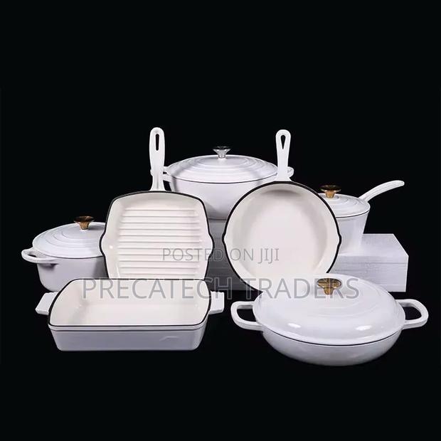 11 PCS Cast Iron Cookware Set