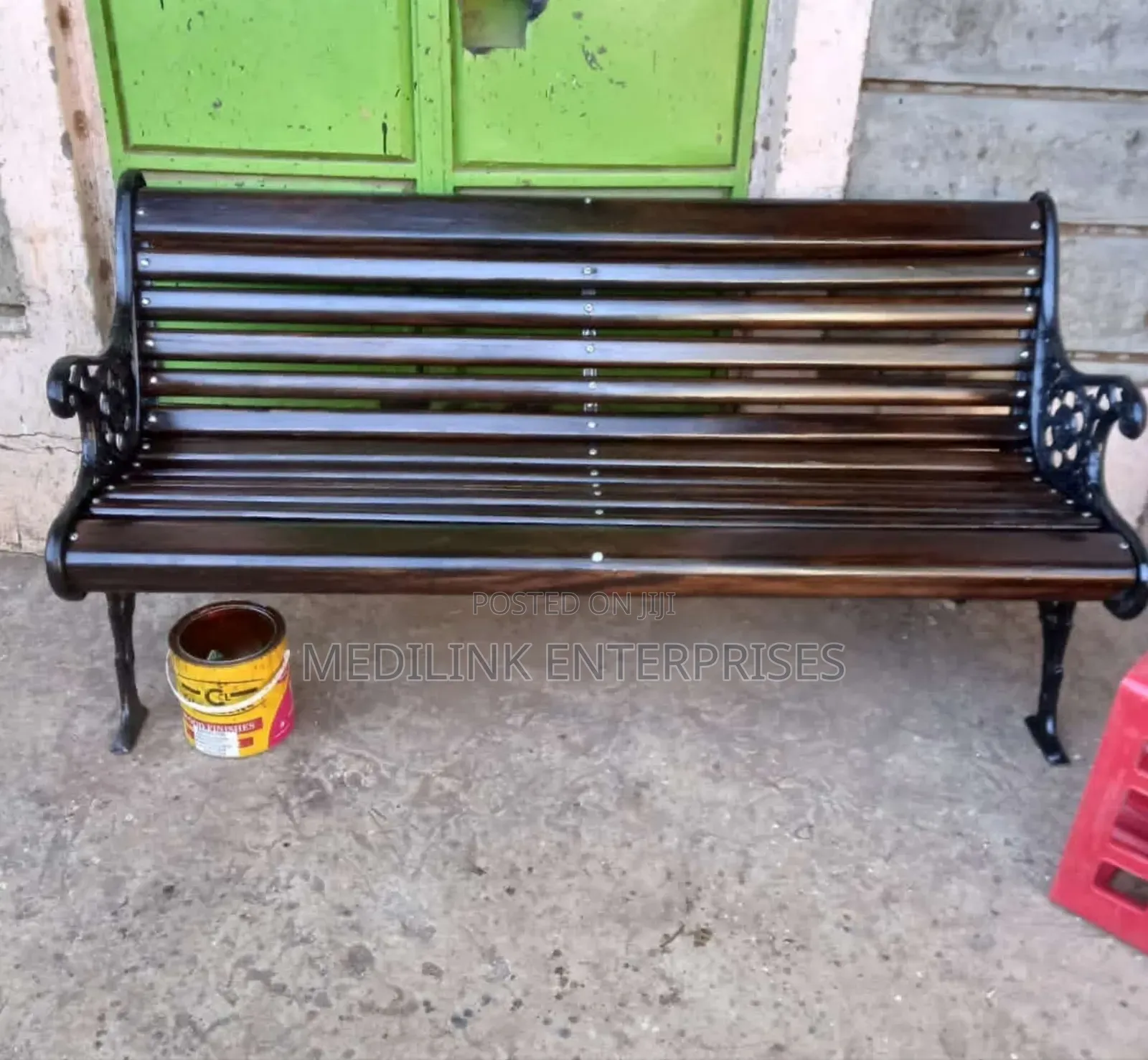 Cast Iron Stand Wooden Metallic Garden Benches