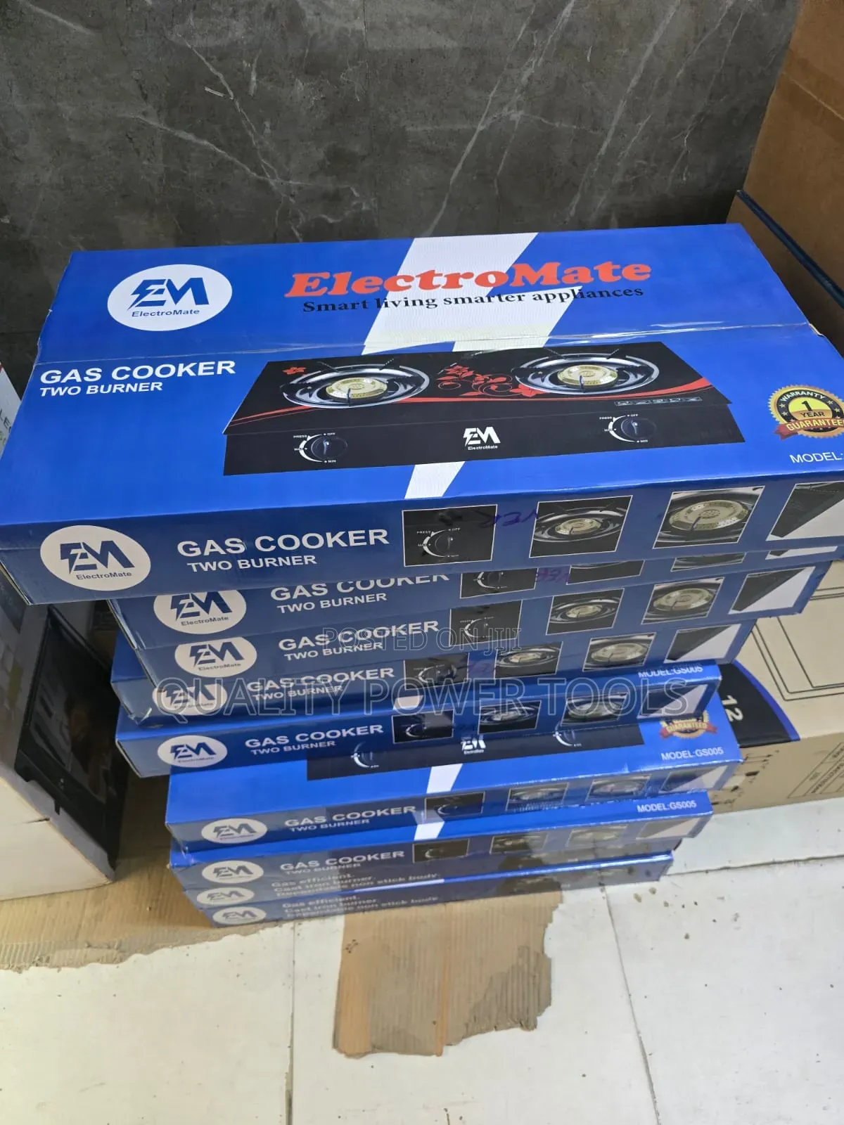 Electromate Glass Double Burner Cooker,