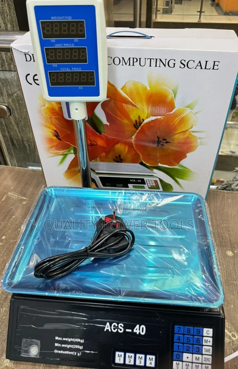 Acs 40kgs Digital Scale With Harm