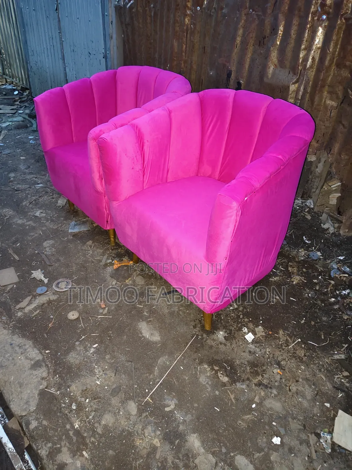 Pedicure Pink Seats With Lines