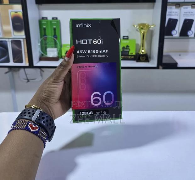 New Infinix Hot 60i 128 GB Black