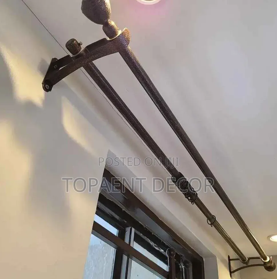 The Perfect Rod Choice Brown Powder Coated Curtain Rods