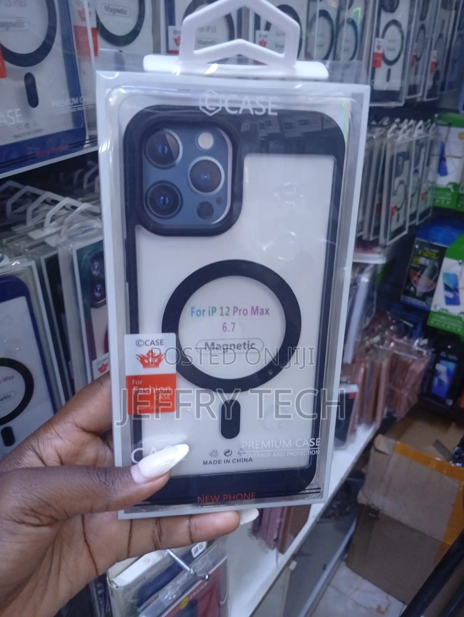 Magnetic Fashion Case Designed for the iPhone 12 Pro Max (6.7 Inch).