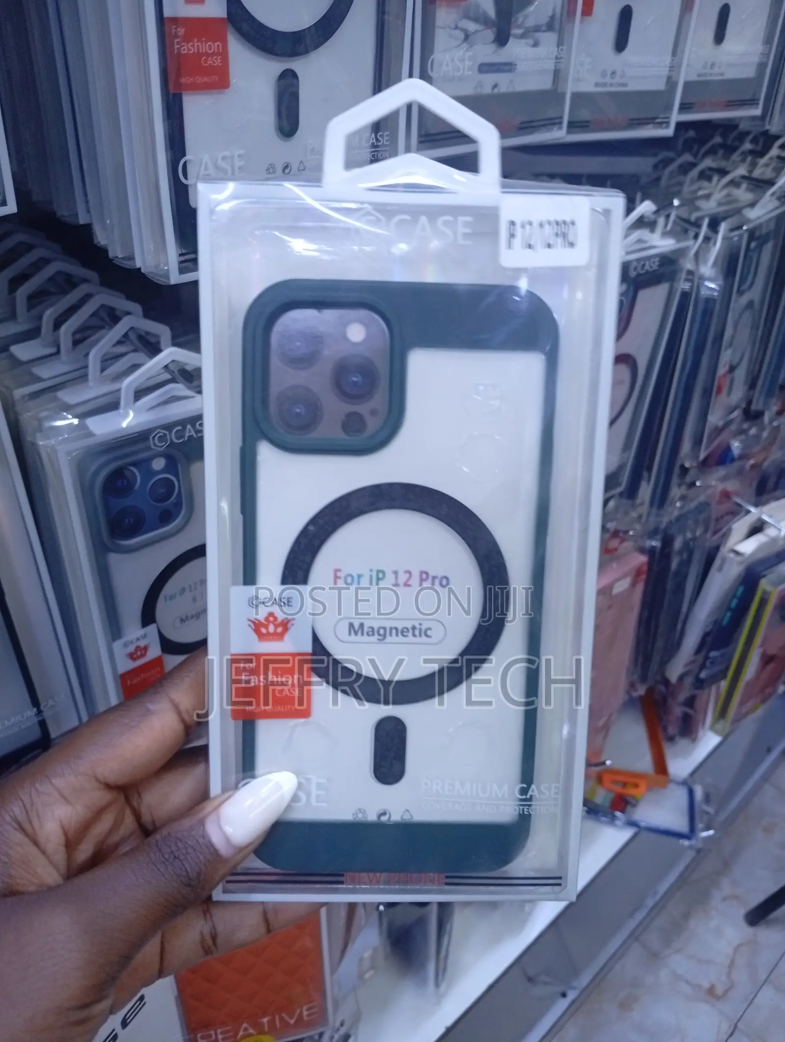 Fashion Case Magnetic Phone Cover Specifically for the iPhone 12 Pro.