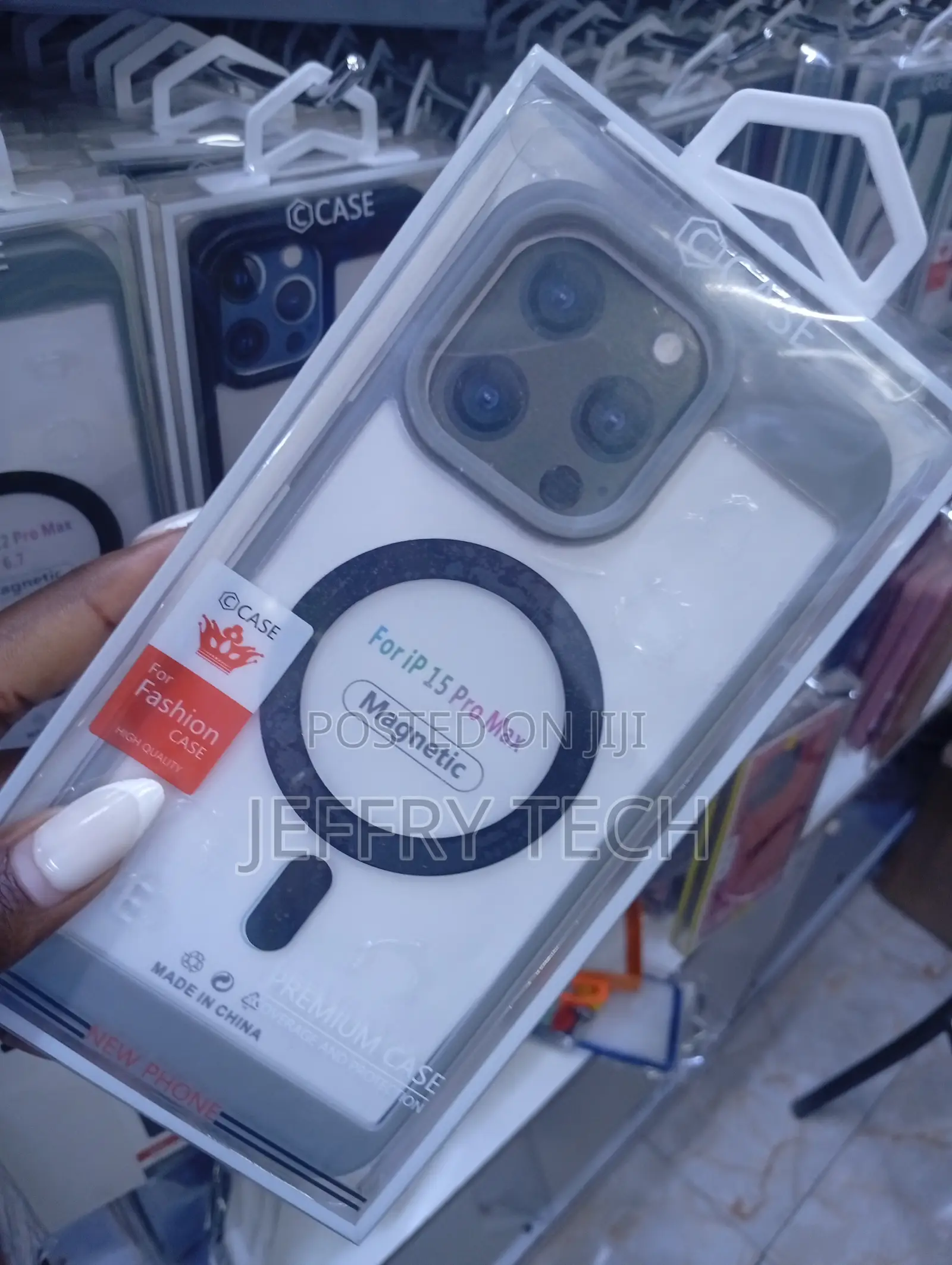 Magnetic Wireless Charger Case for iPhone 15 Pro Max Soft Silicone Cov