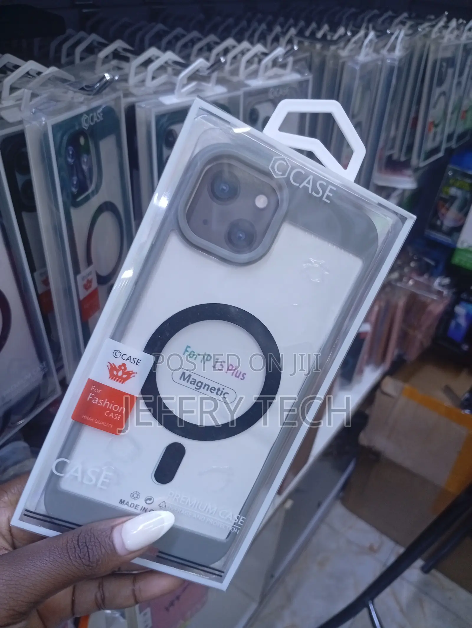 Ocase Brand Magnetic Phone Case Designed for the iPhone 15 Plus.