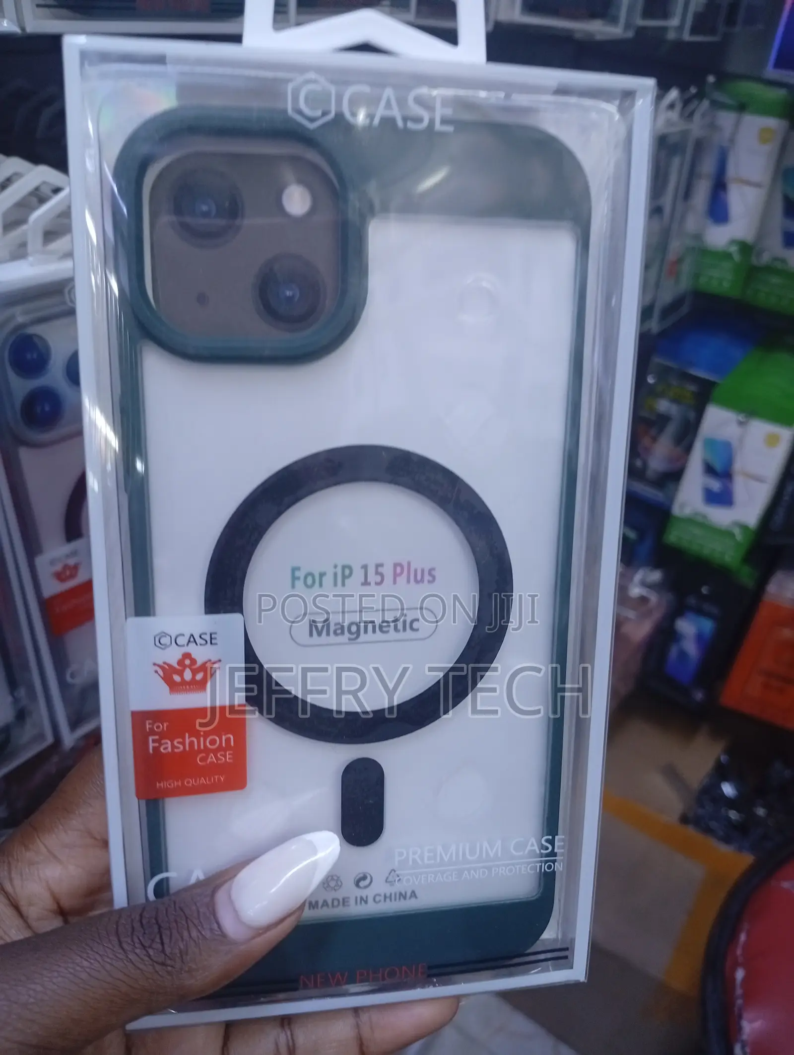 Magnetic Phone Case Designed for the iPhone 15 Plus. Gasegase