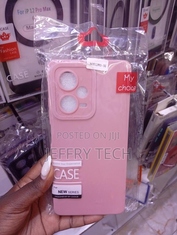 Pink My Choice Brand Silicone Is for the Xiaomi Redmi Note 12 Pro 5g.