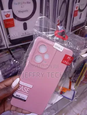 Pink My Choice Brand Silicone Is for the Xiaomi Redmi Note 12 Pro 5g.