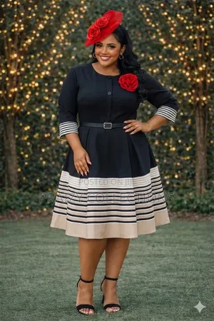 Bottom Stripped Skater Dress