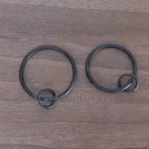 Black Round Metal Rings for Drapery Installation
