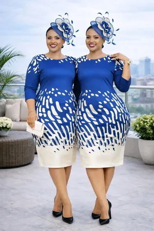 Straight Dress With Beautiful Prints
