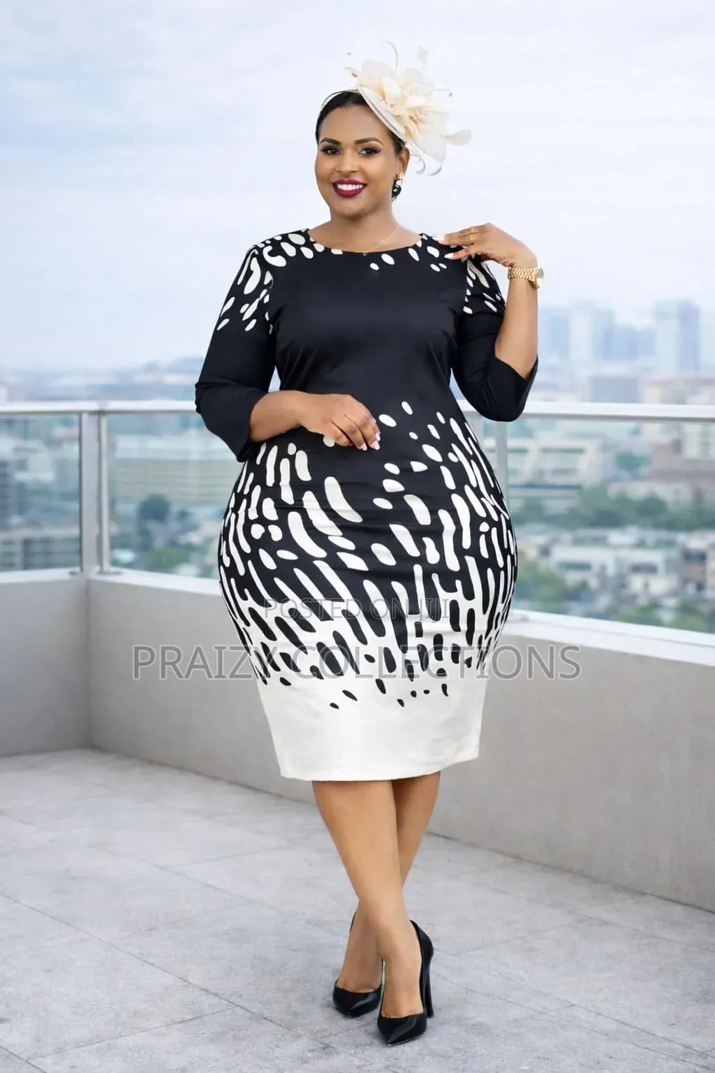 Straight Dress With Beautiful Prints