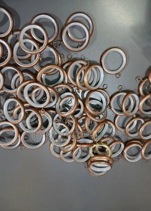 Smooth Opening and Closing Drapery Metallic Curtain Rings