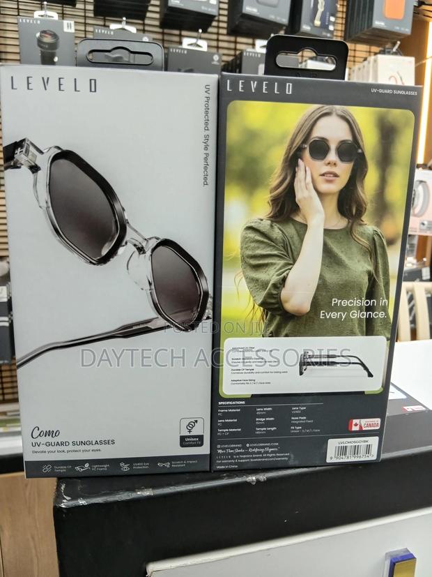 Levelo Como Octagon Frame Uv400 Lens Sunglasses With Pouch - thumbnail 2