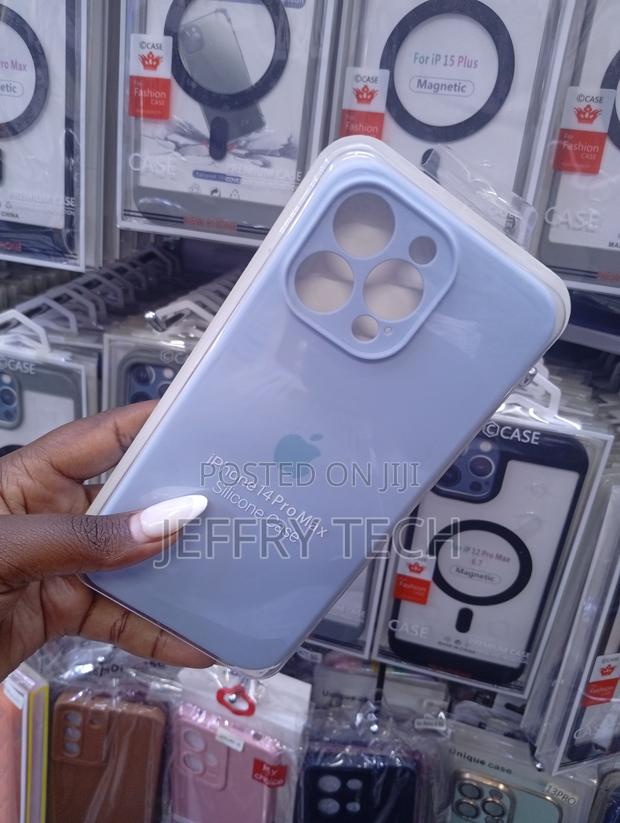 Apple Sky Blue Soft Silicone Case for iPhone 14 Pro Max - thumbnail 2