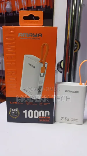 Amaya Fastcharge 10000mah Portable Power Bank (22.5w Output)