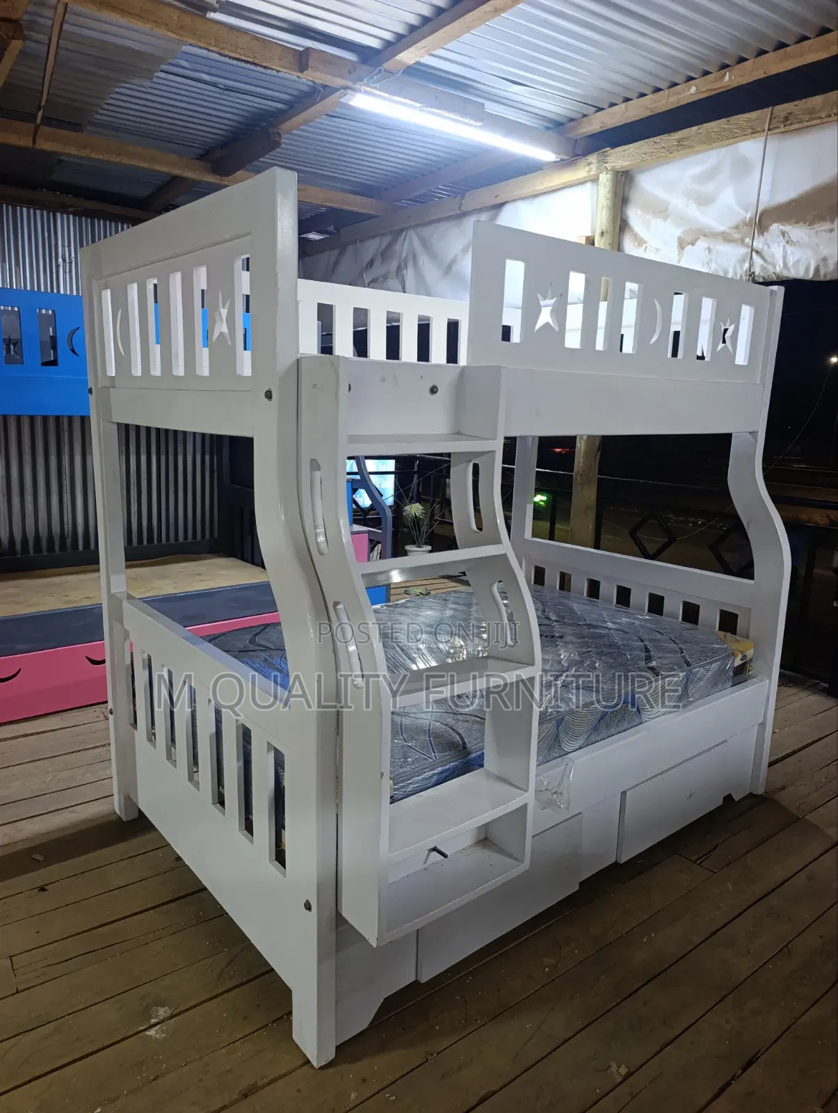 Elegant White Decker Beds-Modern and Spacious