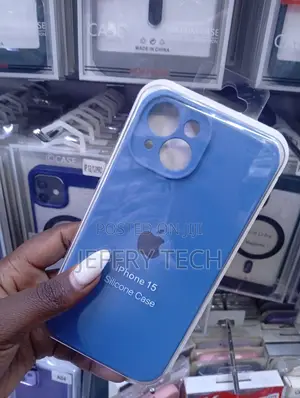 iPhone 15 Sky Blue Silicone Case | Premium Soft-Touch
