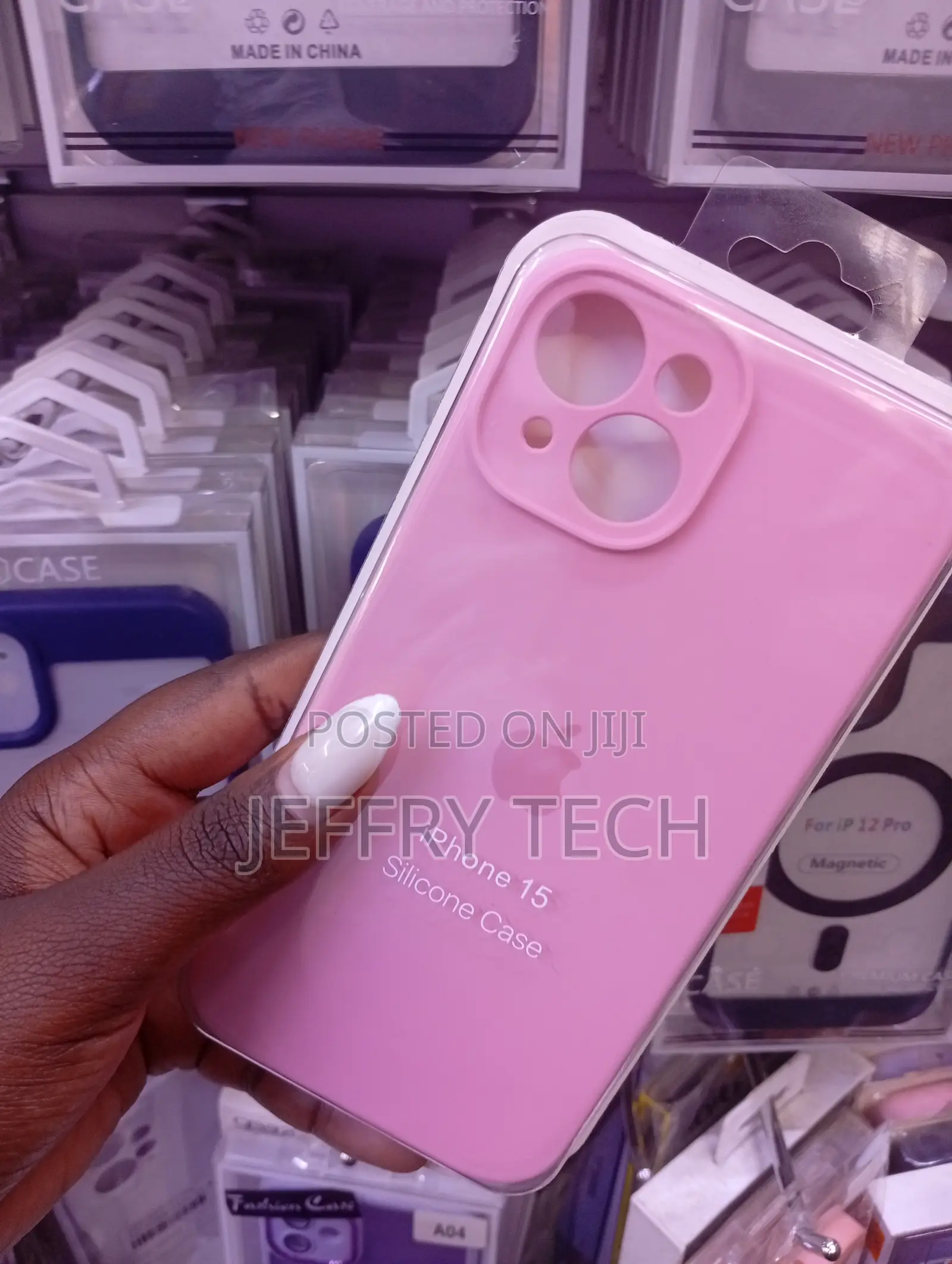 Silicone iPhone 15 Plus Back Case - Mobile .Rapp