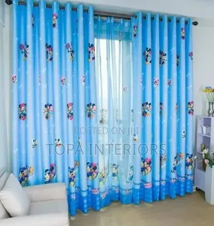 Cartoon Curtains for Boys and Girls Bedroom Window Decoration