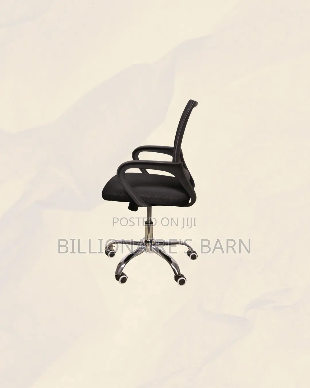 Secretarial Chair Ergonomic Fabric Seat Lumbar Support Professional