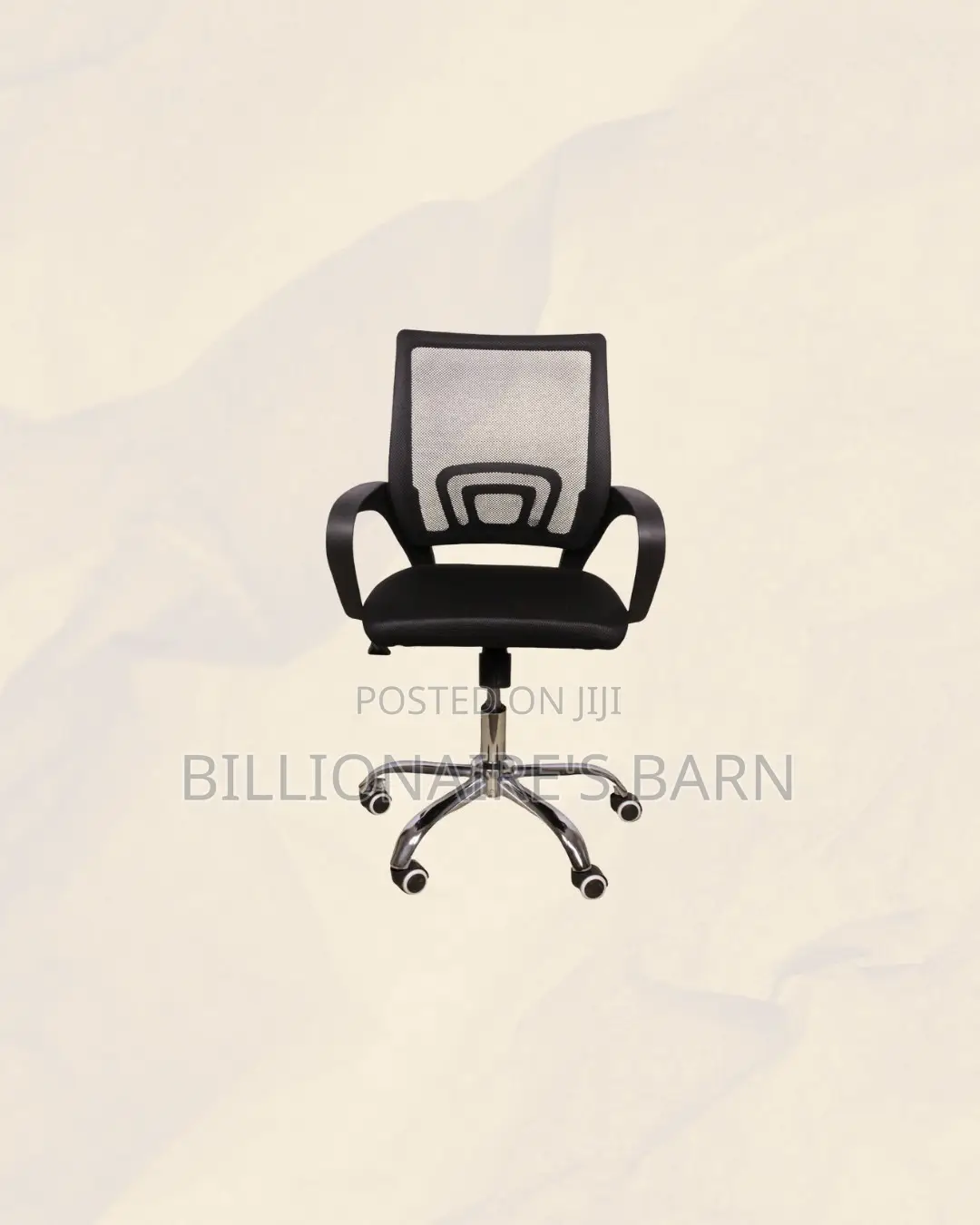 Secretarial Chair Ergonomic Fabric Seat Lumbar Support Professional