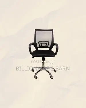 Secretarial Chair Ergonomic Fabric Seat Lumbar Support Professional