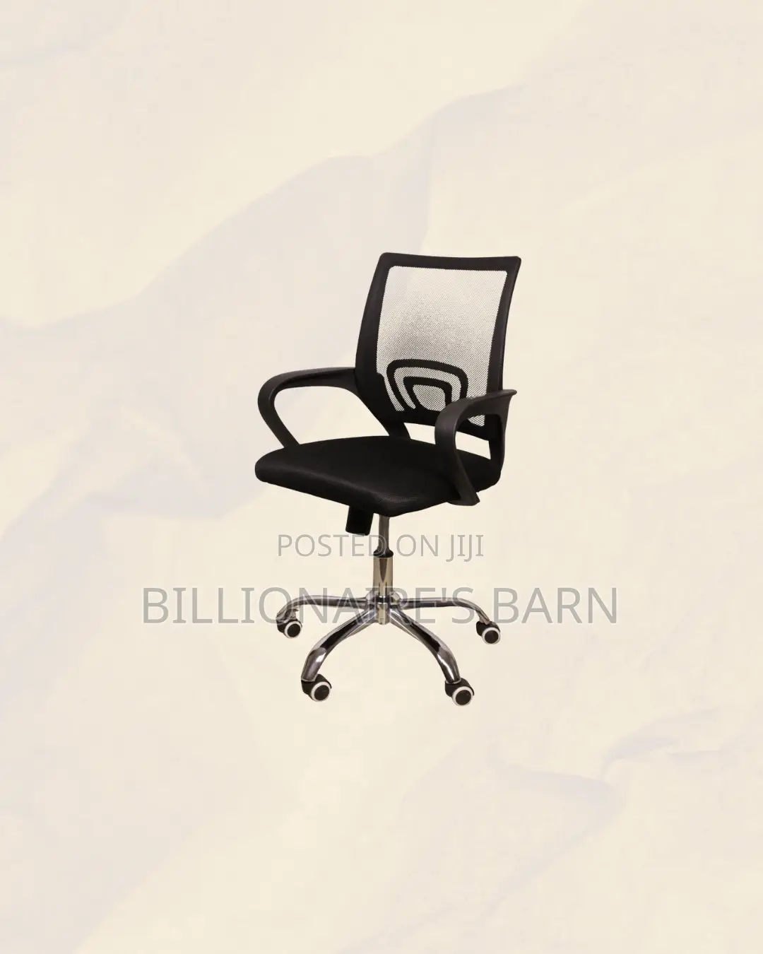 Secretarial Chair Ergonomic Fabric Seat Lumbar Support Professional