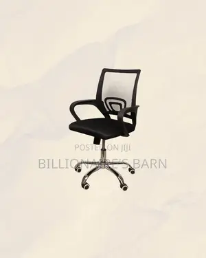 Secretarial Chair Ergonomic Fabric Seat Lumbar Support Professional
